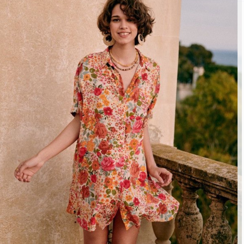 Sezane Sofia Flower Dress